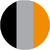 BLACK-GREY MARL-NEON ORANGE