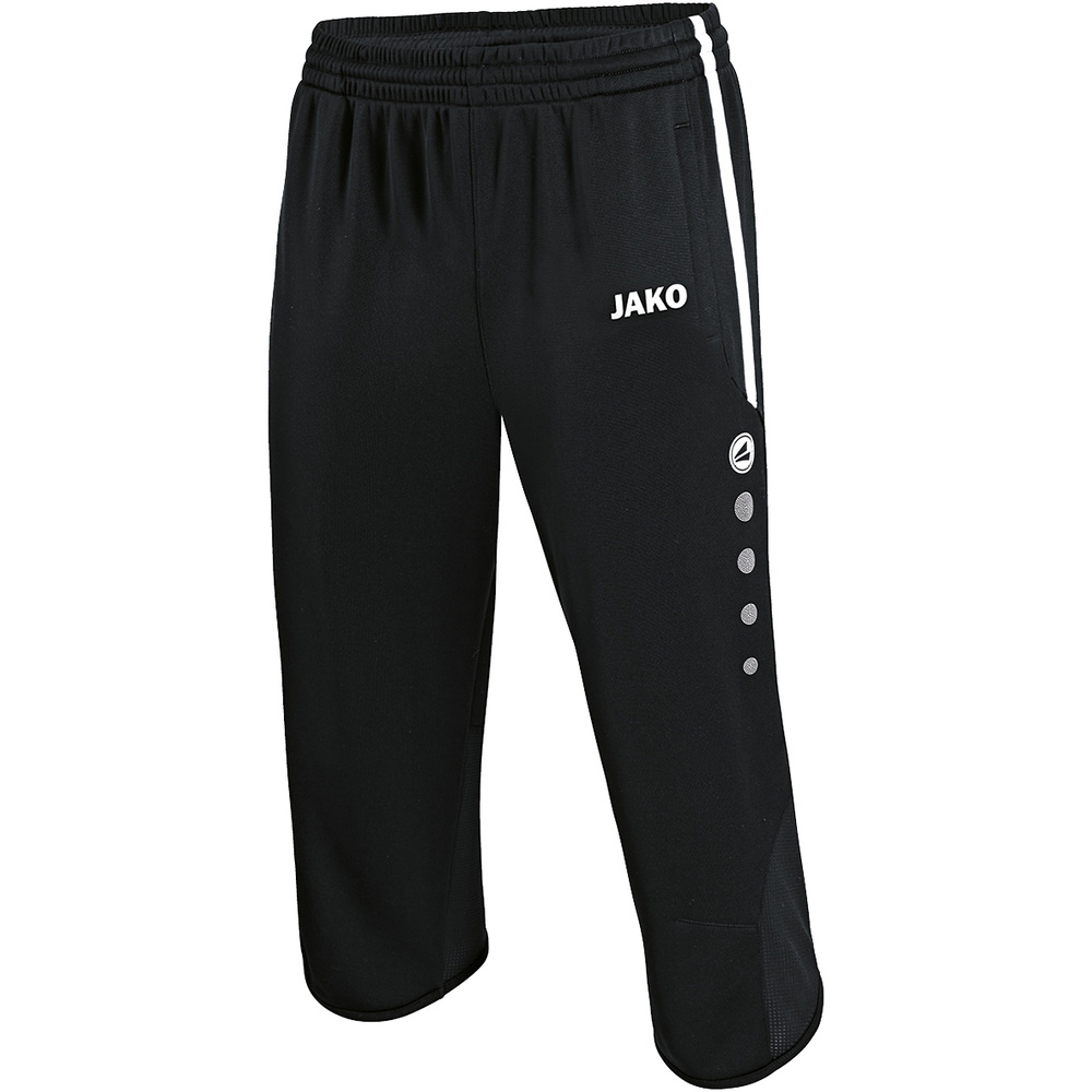 PANTALÓN DE ENTRENAMIENTO 3/4 JAKO ACTIVE, NEGRO-BLANCO HOMBRE. S M L XL 2XL 3XL 