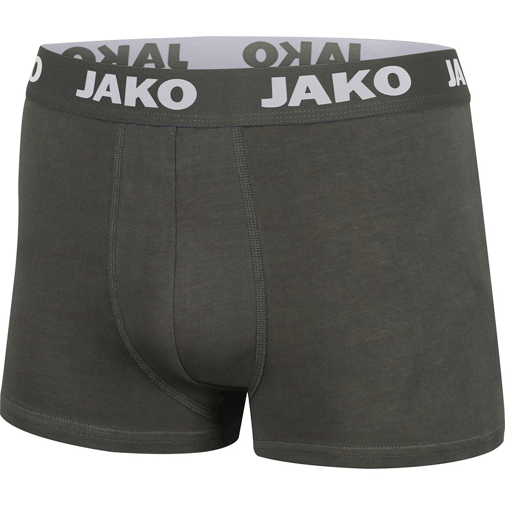 BOXER JAKO BASIC PACK DE 2, ANTRACITA HOMBRE. S PACK DE 2 UNIDADES PACK OF 2 UNITS M PACK OF 2 UNITS L PACK OF 2 UNITS XL PACK OF 2 UNITS 2XL 