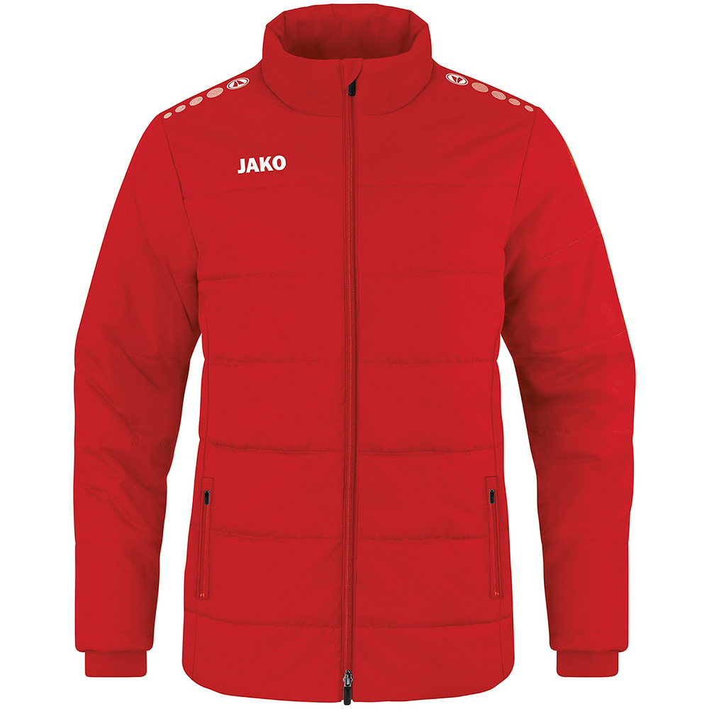 CHAQUETA DE ENTRENADOR JAKO TEAM, ROJA NIÑO. S M L XL 