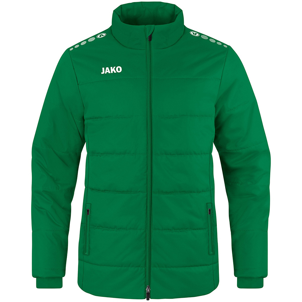 CHAQUETA DE ENTRENADOR JAKO TEAM, VERDE NIÑO. S M L XL 