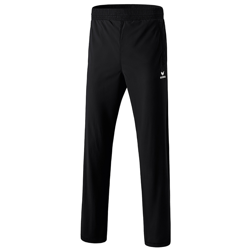 PANTALONES ERIMA ATHLETICS CON CREMALLERA LARGA, NEGRO NIÑO. 128 140 152 164 