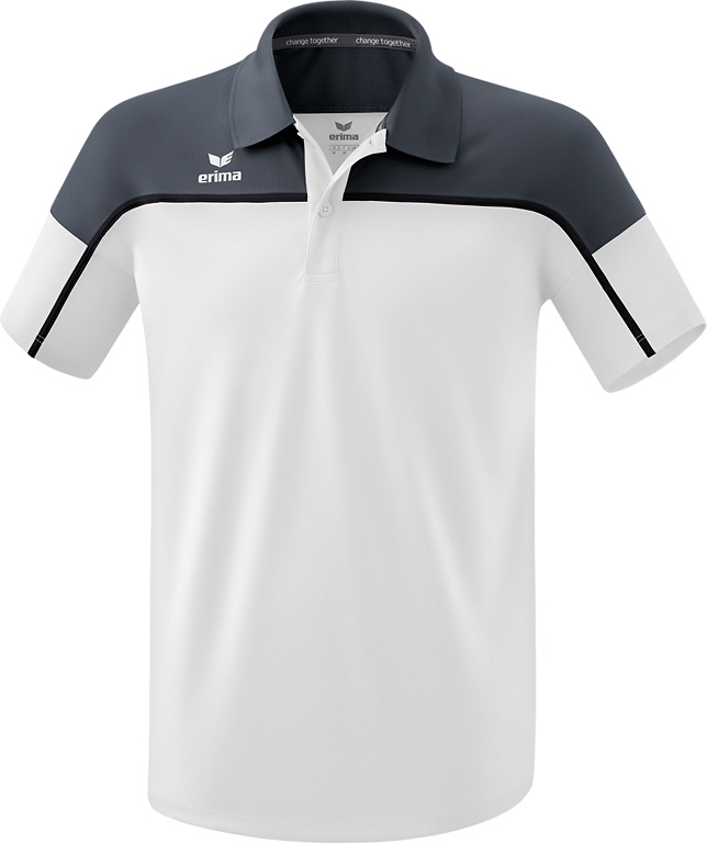 POLO ERIMA CHANGE, NEGRO-GRIS PIZARRA-BLANCO HOMBRE. S M L XL 2XL 3XL 