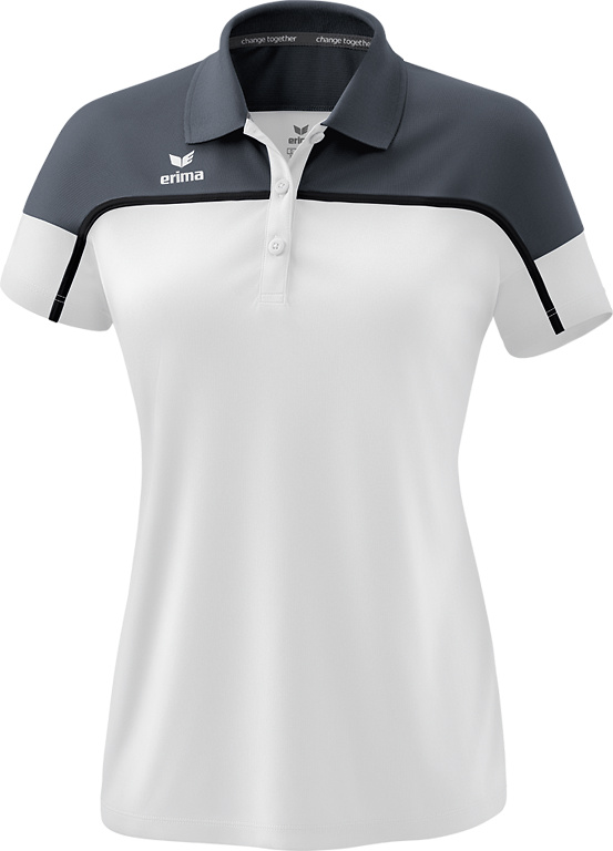 POLO ERIMA CHANGE, NEGRO-GRIS PIZARRA-BLANCO MUJER. 34 36 38 40 42 44 