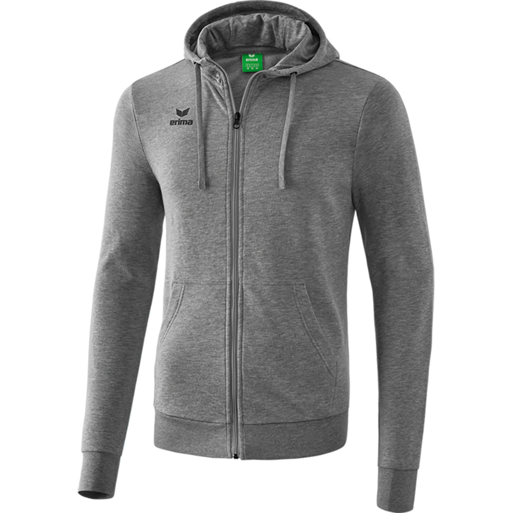 CHAQUETA-SUDADERA CON CAPUCHA ERIMA, GRIS NIÑO. 128 140 152 164 