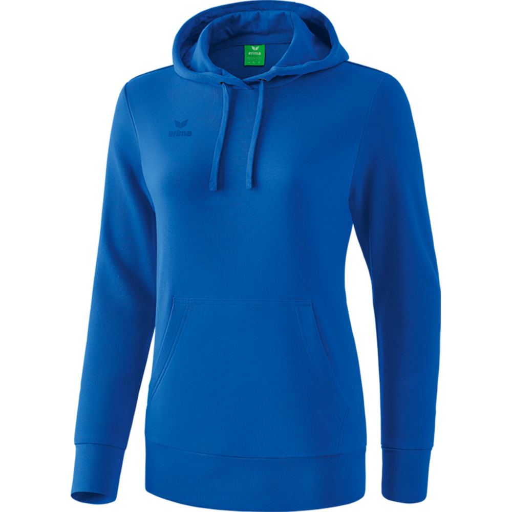 SUDADERA CON CAPUCHA ERIMA, ROYAL MUJER. 34 36 38 40 42 44 46 48 