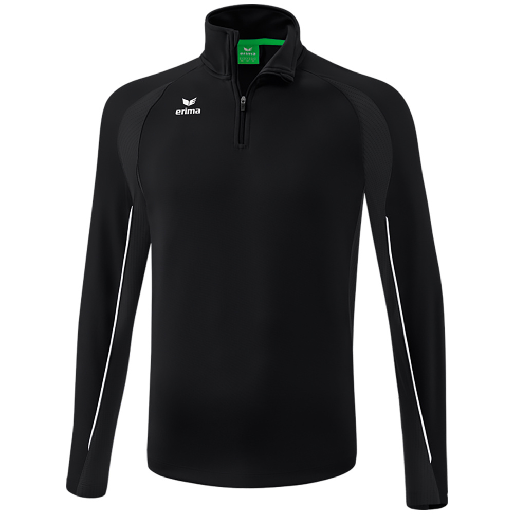 SUDADERA ENTRENAMIENTO 1/4 CREMALLERA ERIMA LIGA STAR, NEGRA UNISEX. S M L XL 2XL 3XL 