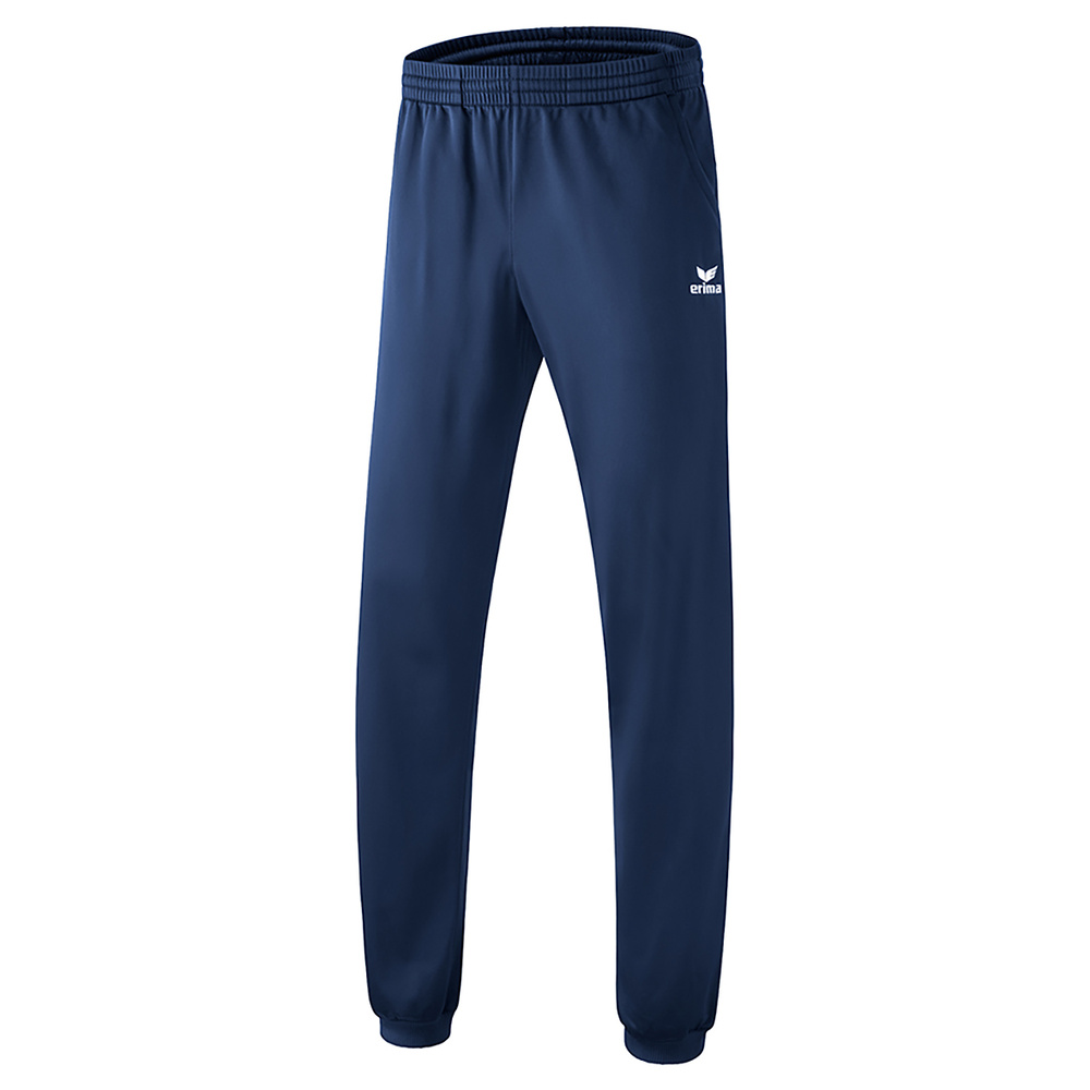 PANTALÓN DE ENTRENAMIENTO DE POLIÉSTER ERIMA CON PUÑO, MARINO UNISEX. M L XL 2XL 3XL 4XL 