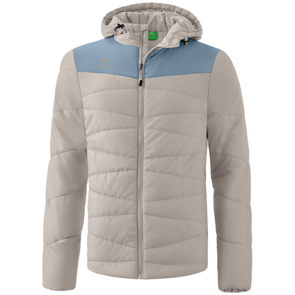 CHAQUETA ACOLCHADA ERIMA QUILTED JACKET, GRIS-DENIM NIÑO. 128 140 152 164 