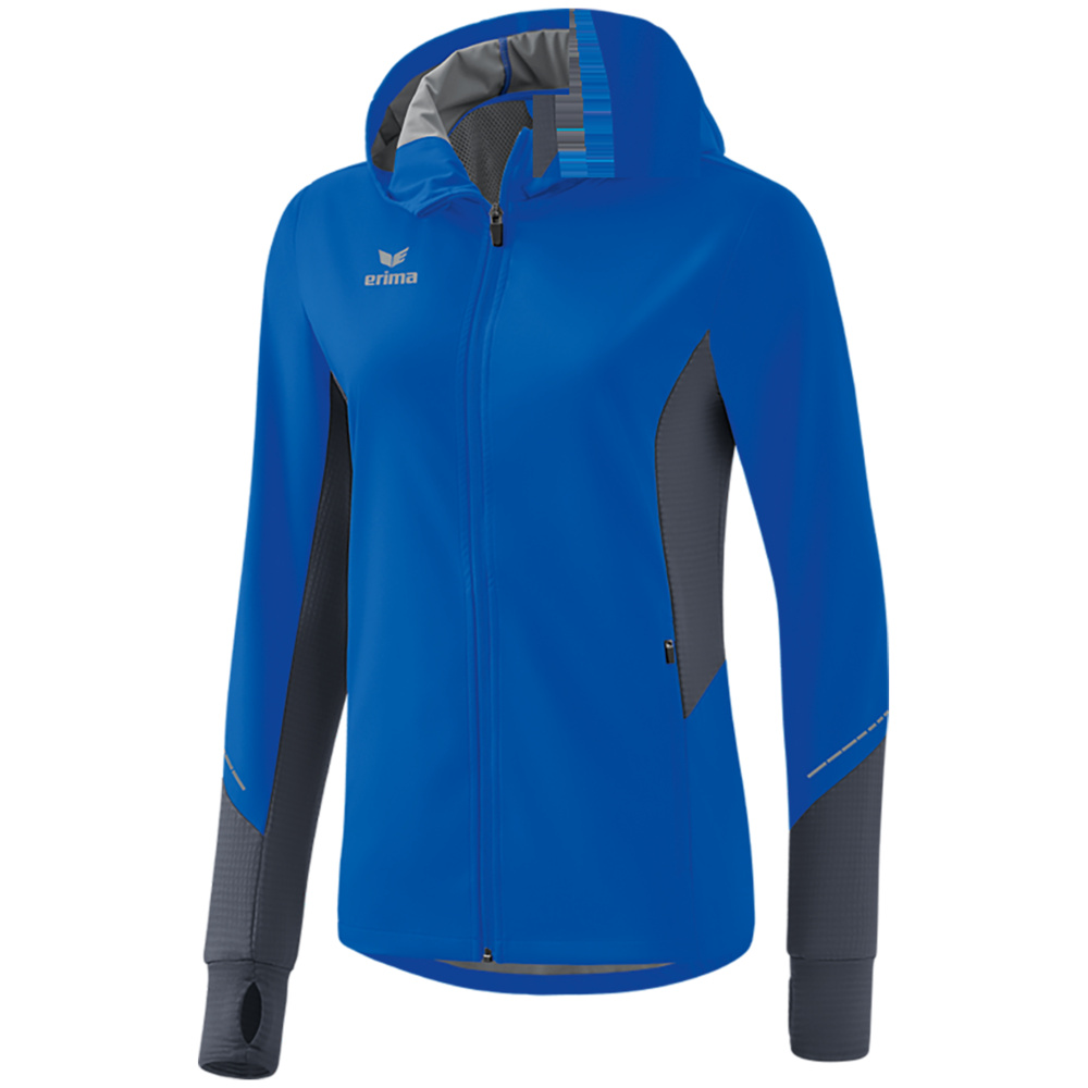 CHAQUETA ERIMA RACING RUNNING, ROYAL MUJER. 34 36 38 40 42 44 