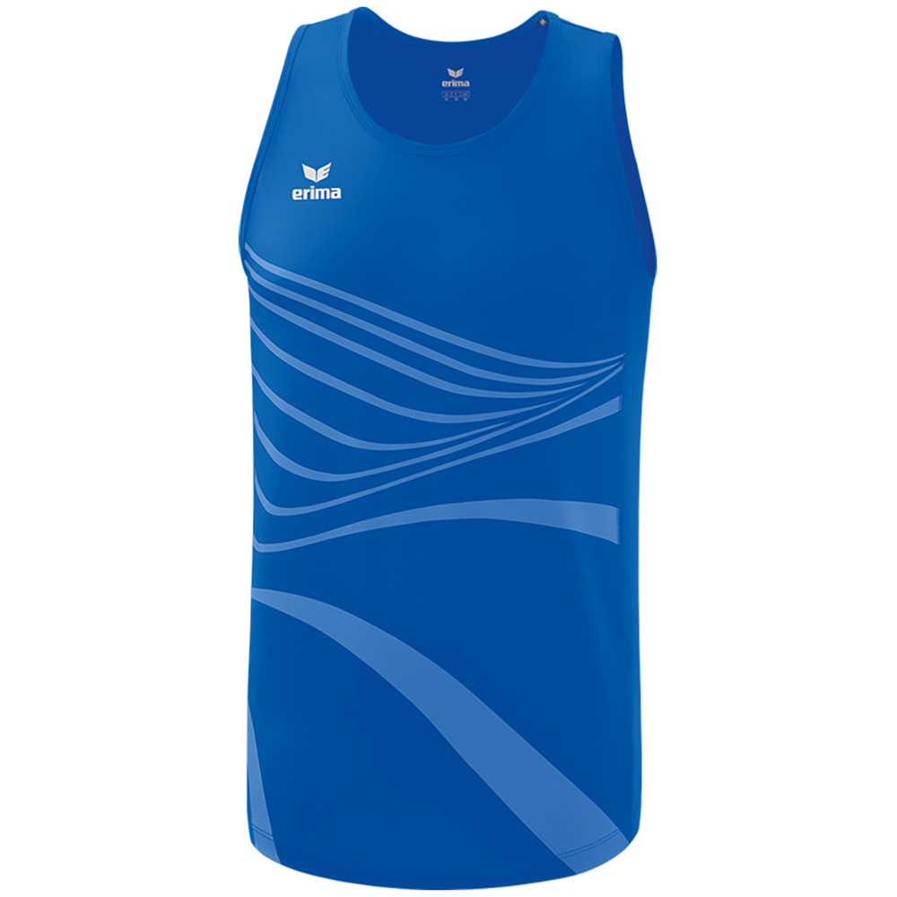 CAMISETA SIN MANGAS ERIMA RACING SINGLET, ROYAL NIÑO. 128 140 152 164 