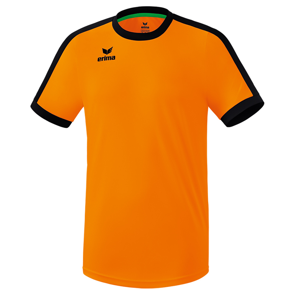 ERIMA RETRO STAR CAMISETA MANGA CORTA NARANJA-NEGRA, UNISEX. S M L XL 2XL 