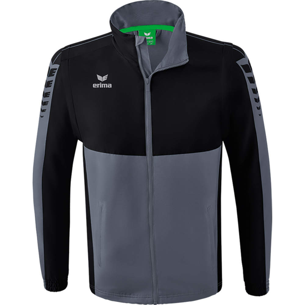 IMPERMEABLE ERIMA SIX WINGS CON MANGAS DESMONTABLES, GRIS PIZARRA-NEGRO HOMBRE. S M L XL 2XL 3XL 4XL 