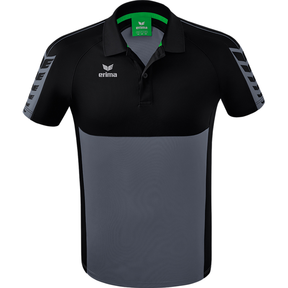 POLO ERIMA SIX WINGS, GRIS PIZARRA-NEGRO HOMBRE. S M L XL 2XL 3XL 