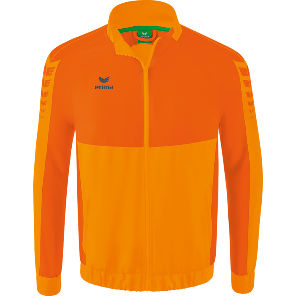 CHAQUETA CHÁNDAL PRESENTACIÓN ERIMA SIX WINGS, NARANJA-NARANJA HOMBRE. S M L XL 2XL 3XL 