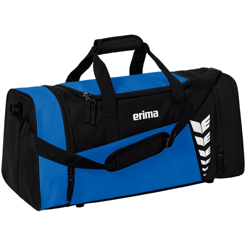 BOLSA DE DEPORTE ERIMA SIX WINGS, ROYAL-NEGRA. S M L 