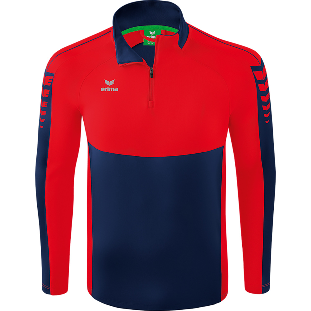 SUDADERA ERIMA SIX WINGS TRAINING TOP, MARINO-ROJA HOMBRE. S M L XL 2XL 3XL 