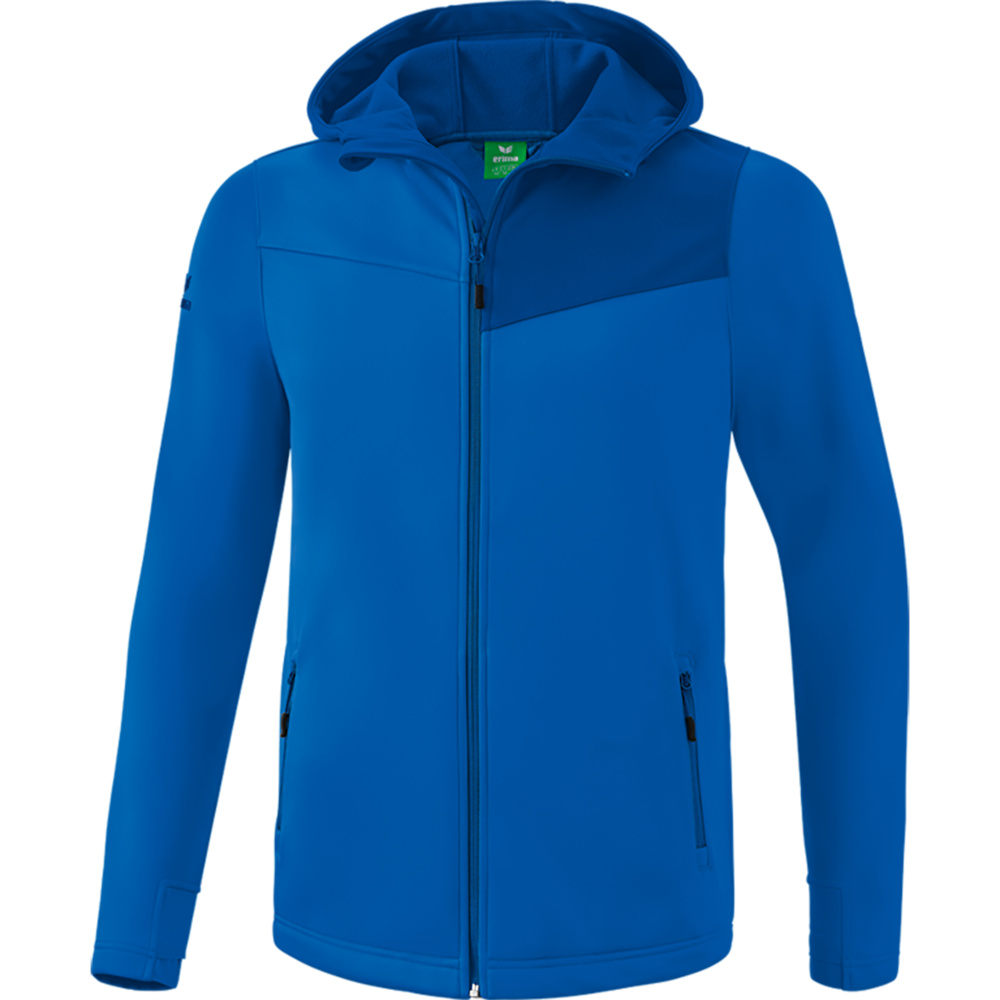 CHAQUETA SOFTSHELL ERIMA PERFORMANCE, ROYAL-AZUL HOMBRE. S M L XL 2XL 3XL 