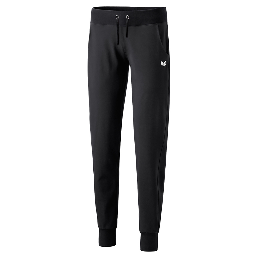 PANTALÓN DE CHÁNDAL ERIMA CON PUÑO, NEGRO MUJER. 34 36 38 40 42 44 46 48 