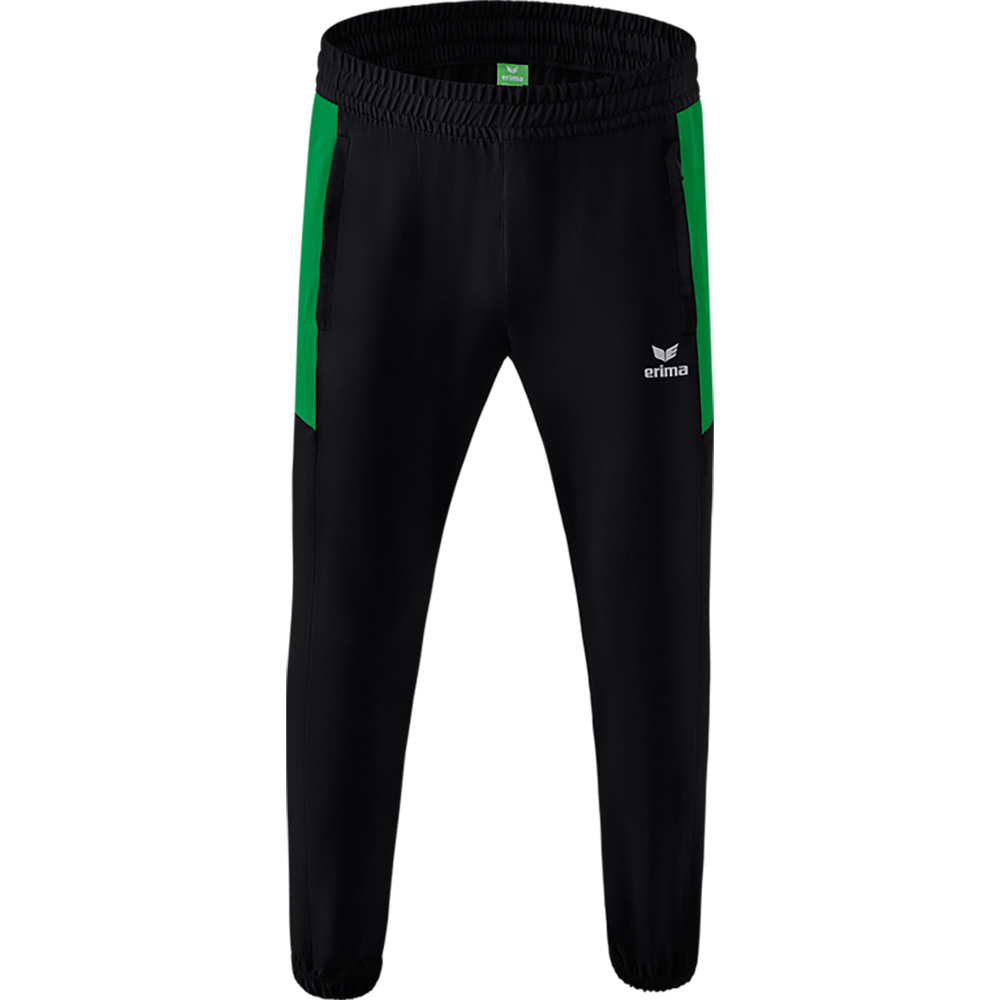 PANTALÓN PRESENTACIÓN ERIMA TEAM, NEGRO-ESMERALDA HOMBRE. S M L XL 2XL 3XL 