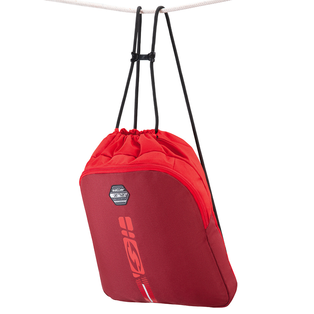 GYMBAG SALLERX.72, ROJO-BURDEOS-BLANCO. 