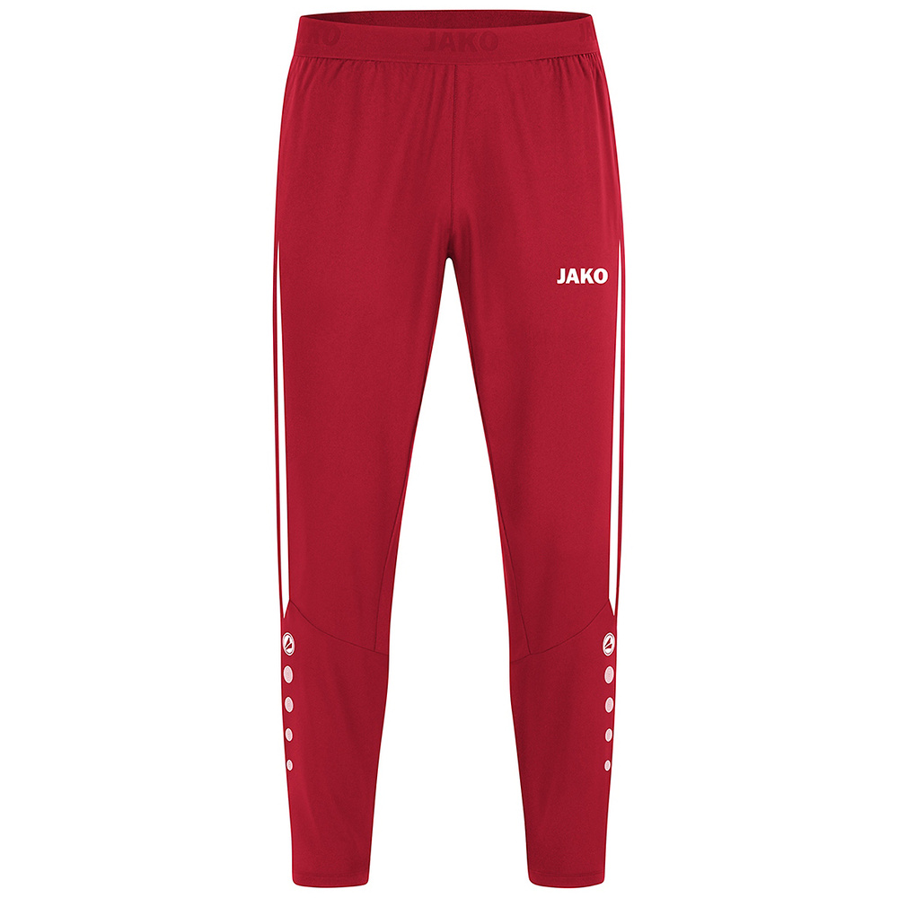 PANTALÓN JAKO POWER LEISURE, ROJO-BLANCO NIÑO. 128 140 152 164 