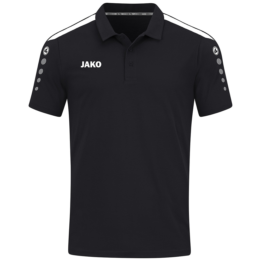 POLO JAKO POWER, NEGRA-BLANCA NIÑO. 140 152 164 