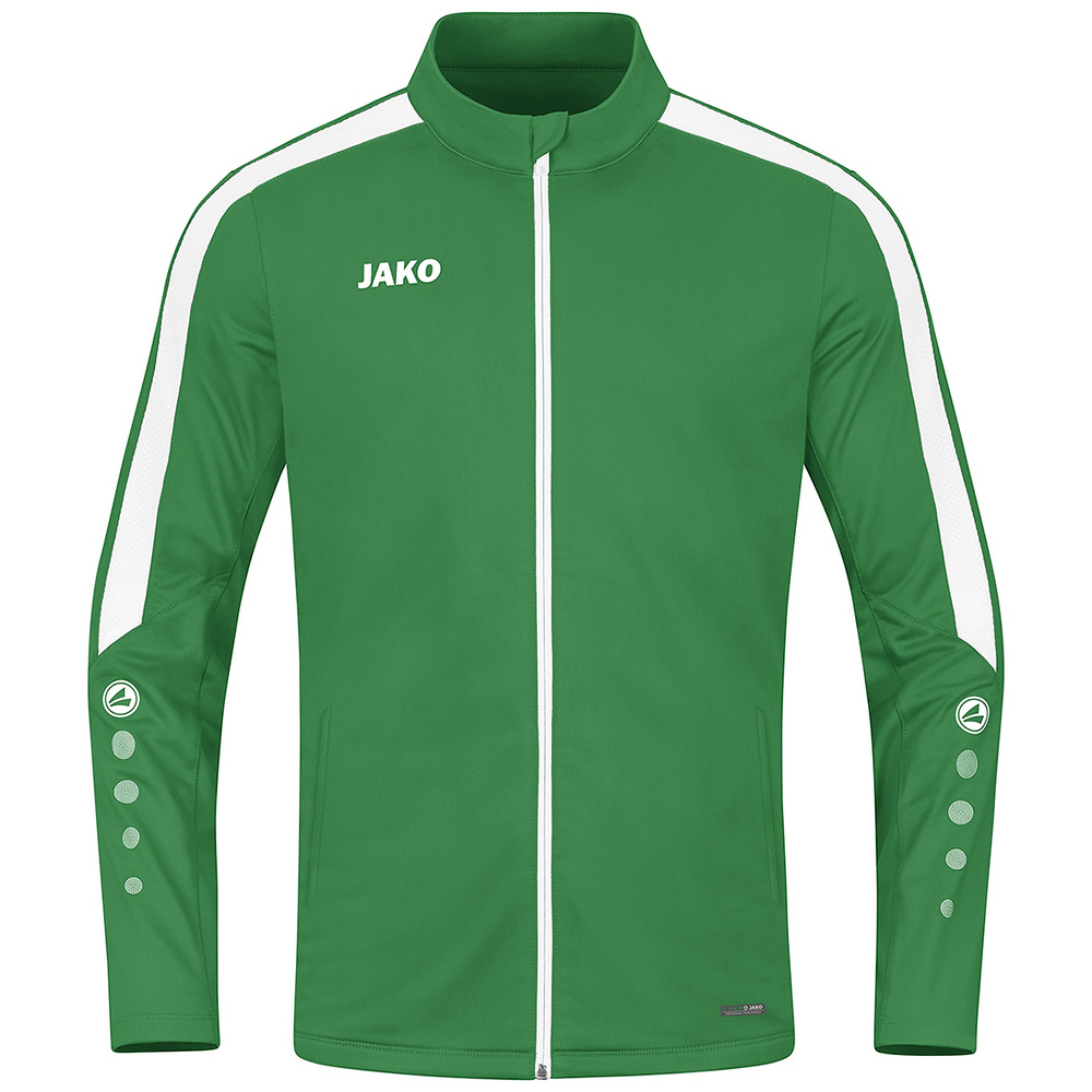 CHAQUETA JAKO POWER POLIÉSTER, VERDE-BLANCA MUJER. 34 36 38 40 42 44 