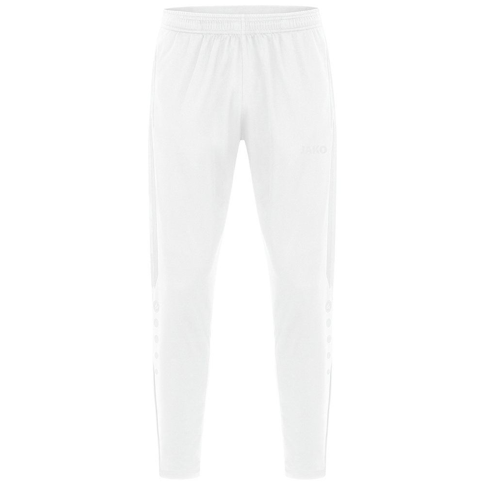PANTALÓN JAKO POWER POLIÉSTER, BLANCO NIÑO. 116 128 140 152 164 