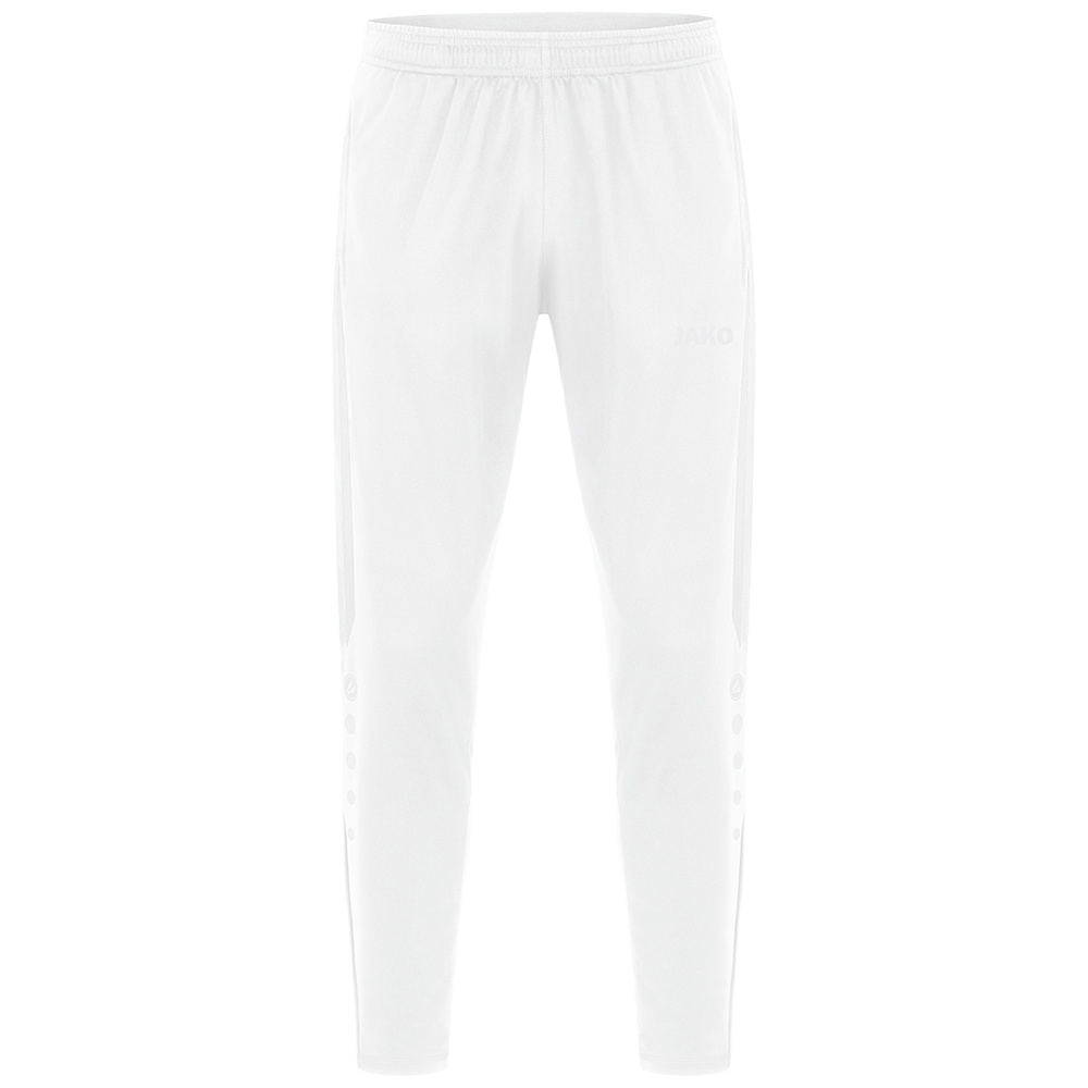 PANTALÓN JAKO POWER POLIÉSTER, BLANCO NIÑO. 116 128 140 152 164 