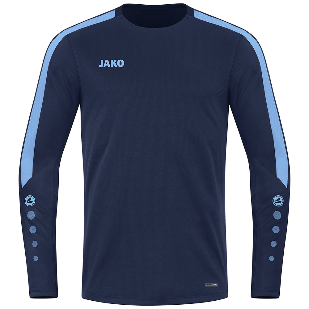 SUDADERA JAKO POWER, MARINO-CELESTE NIÑO. 116 128 140 152 164 