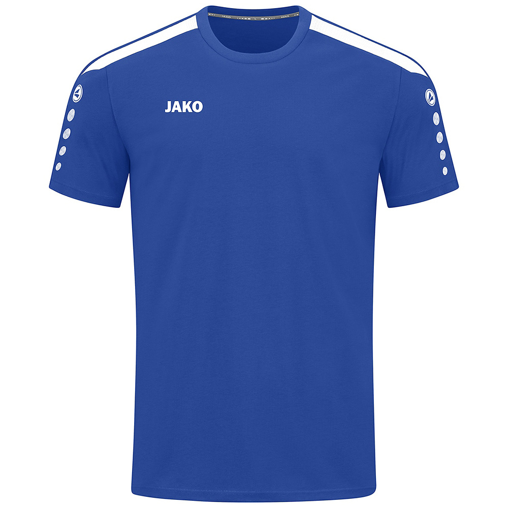 CAMISETA JAKO POWER, ROYAL-BLANCA NIÑO. 128 140 152 164 