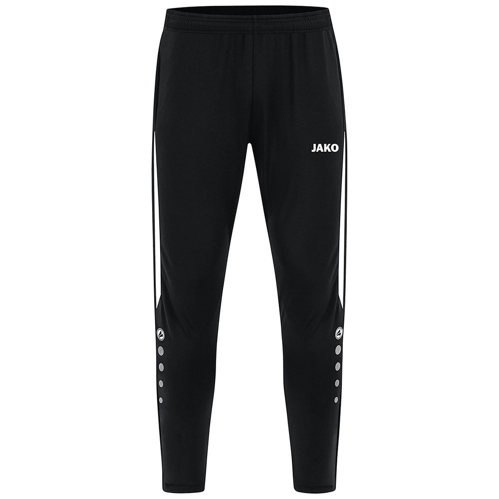 PANTALÓN ENTRENAMIENTO JAKO POWER, NEGRO-BLANCO NIÑO. 116 128 140 152 164 