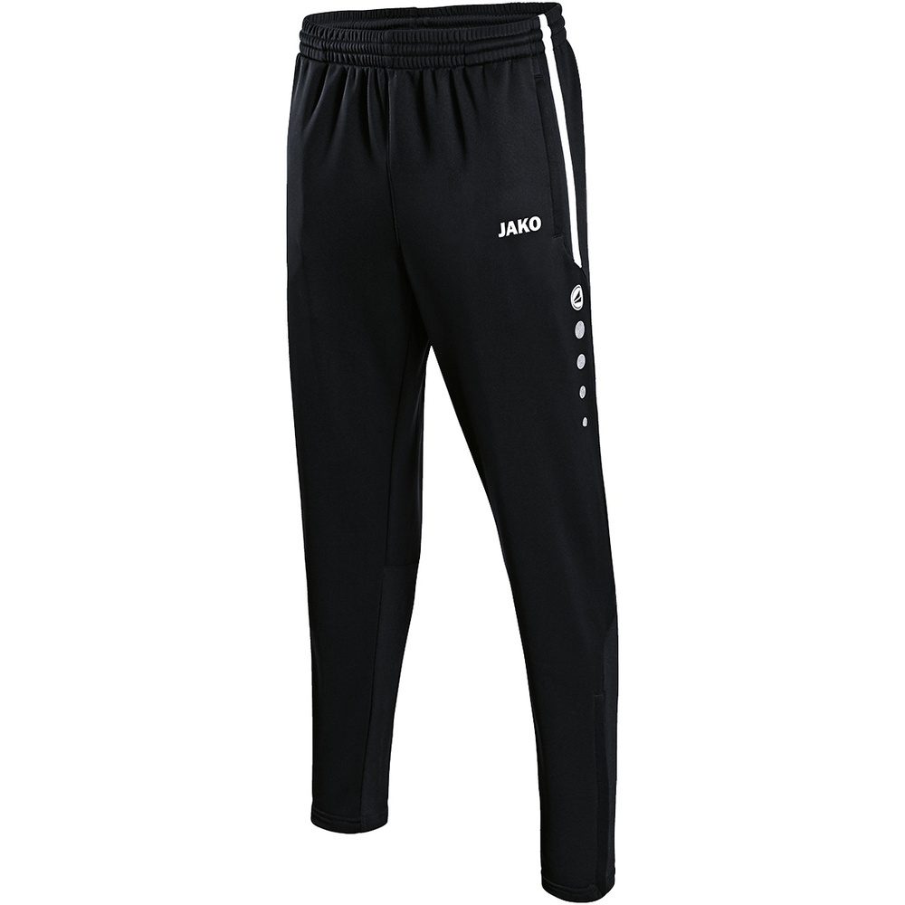 PANTALÓN JAKO TRAINING ACTIVE NEGRO-BLANCO HOMBRE. S M L XL 2XL 3XL 