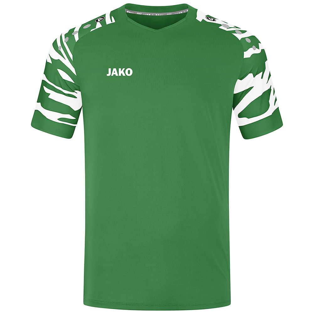 CAMISETA MANGA CORTA JAKO WILD, VERDE-BLANCA UNISEX. XL 