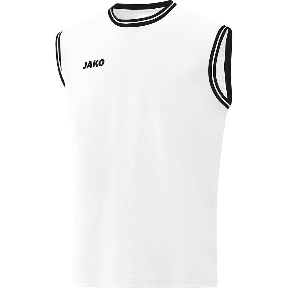 CAMISETA JAKO CENTER 2.0, BLANCA-NEGRA NIÑO. XXS XS 