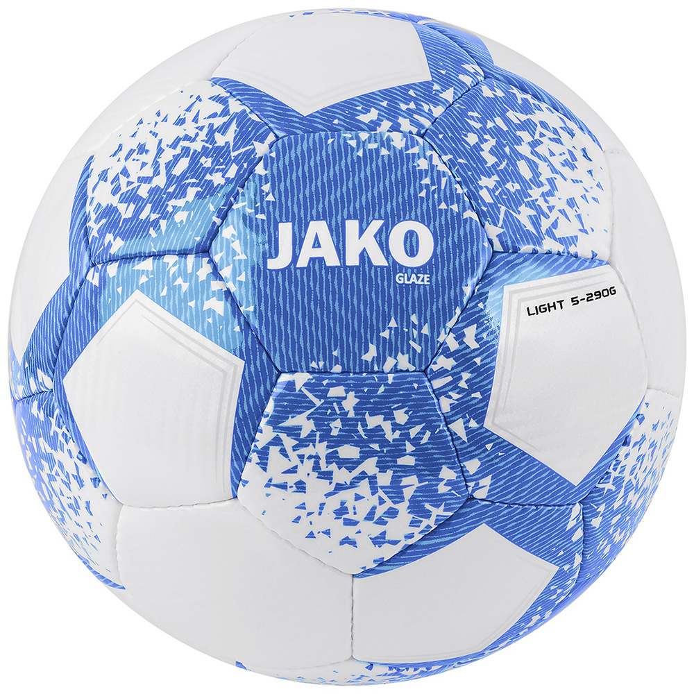 BALÓN LIGERO JAKO GLAZE, BLANCO-AZUL JAKO. TALLA 5 