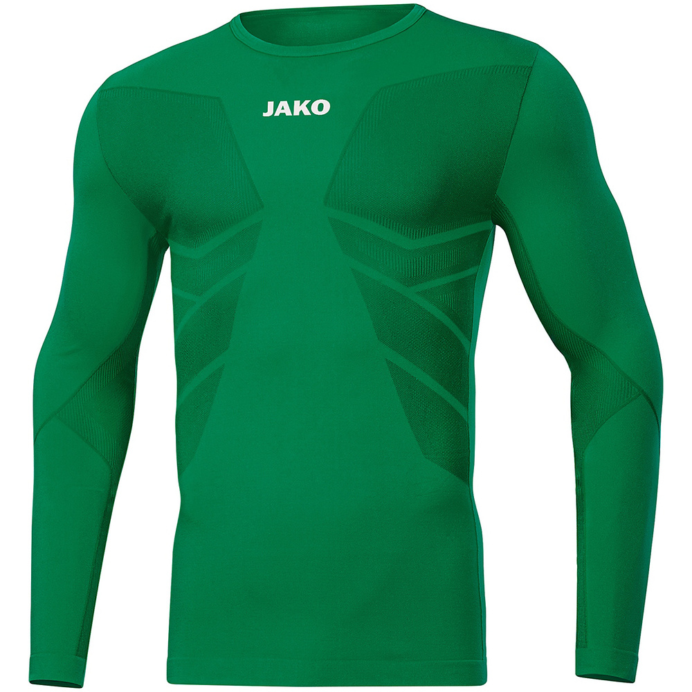 CAMISETA INTERIOR JAKO COMFORT 2.0 MANGA LARGA, VERDE HOMBRE. S M L XL 2XL 