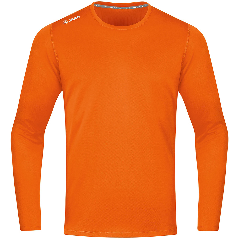 CAMISETA JAKO RUN 2.0 MANGA LARGA, NARANJA NEÓN NIÑO. 128 140 152 164 