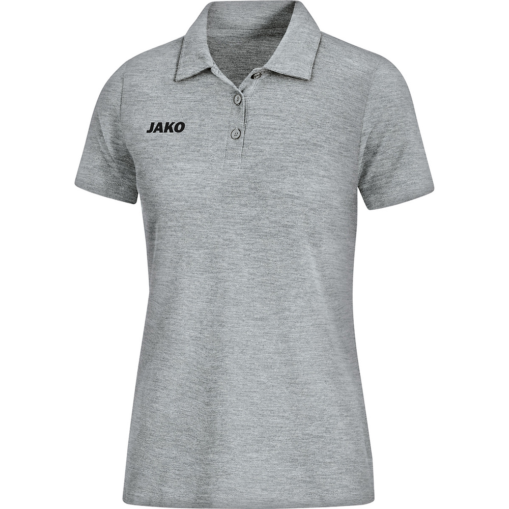 POLO JAKO BASE, GRIS MELANGE MUJER. S M L XL 2XL 3XL 