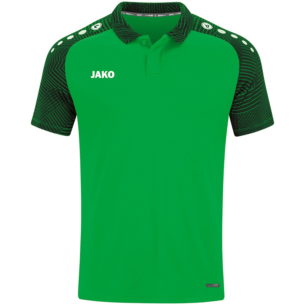 POLO JAKO PERFORMANCE, VERDE-NEGRO NIÑO. 140 