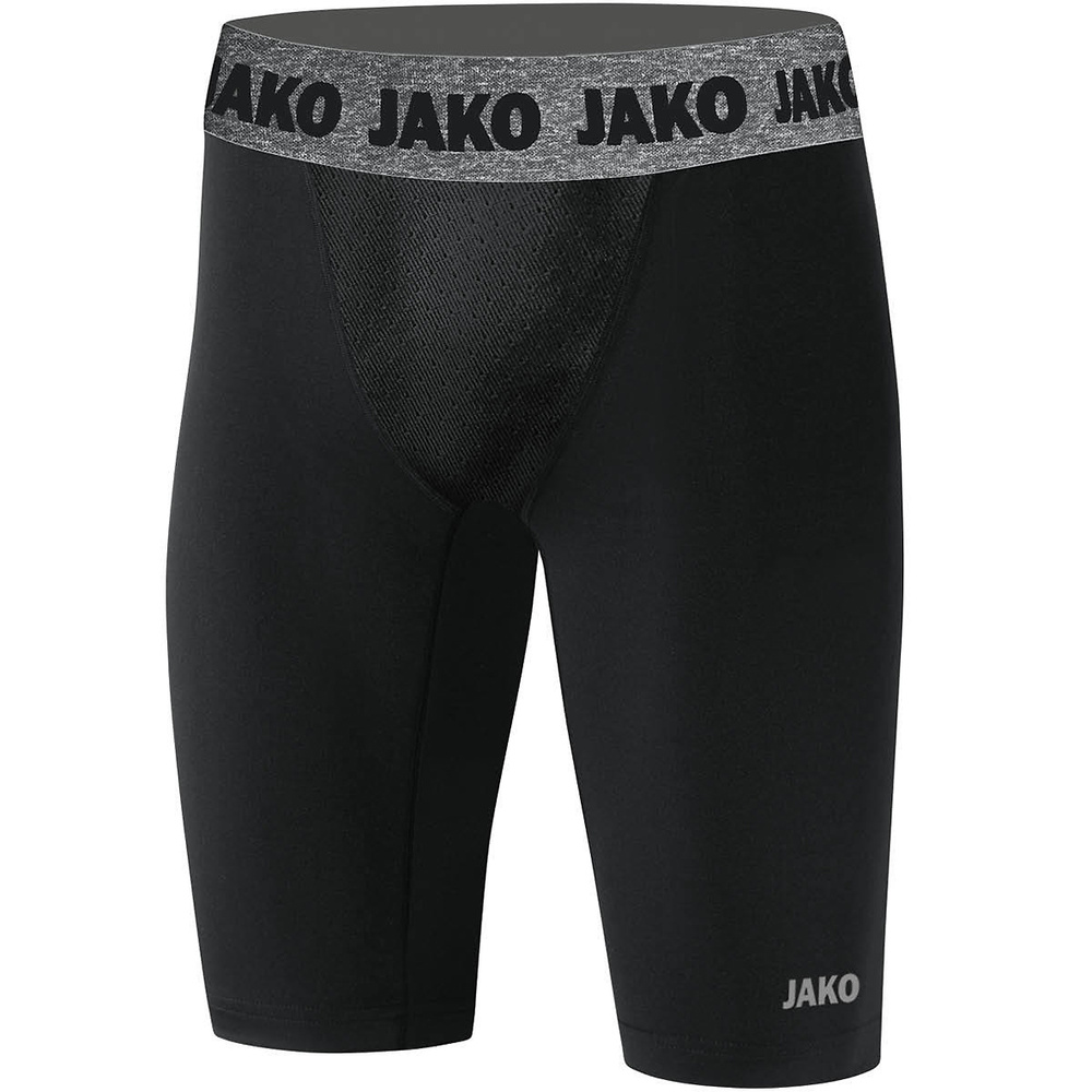 SHORT AJUSTADO JAKO COMPRESSION 2.0, NEGRO NIÑO. 140 152 164 