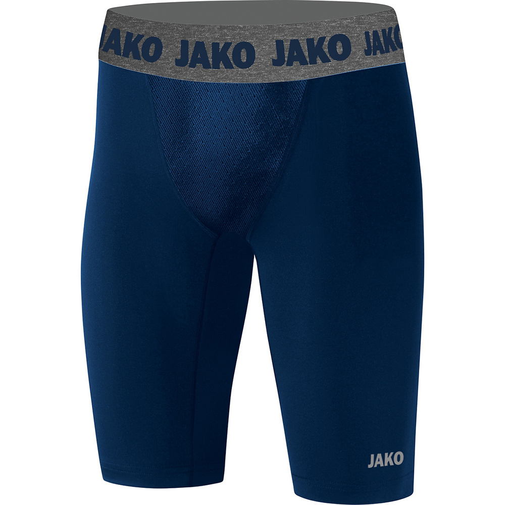 SHORT AJUSTADO JAKO COMPRESSION 2.0, MARINO NIÑO. 140 152 164 