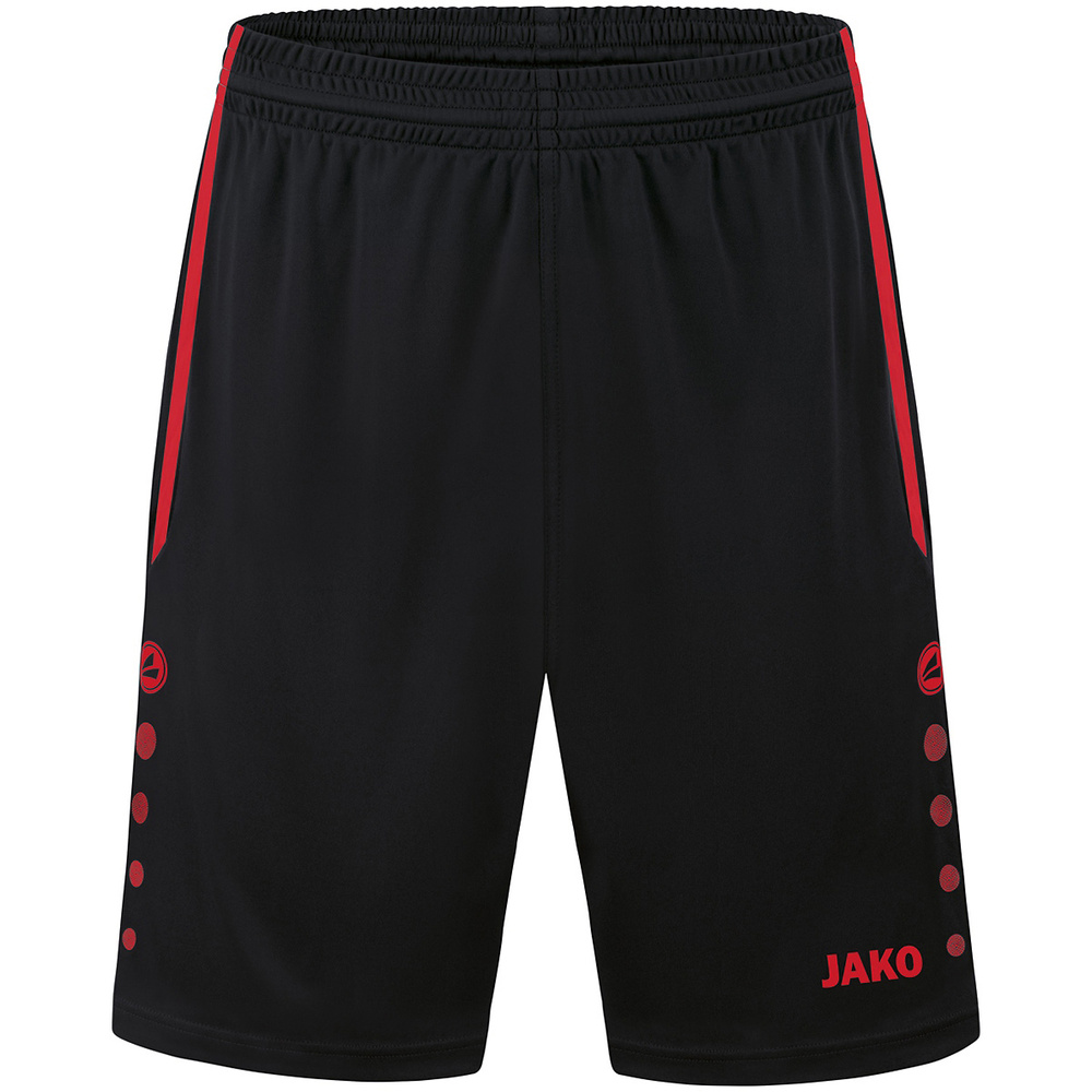 SHORT JAKO ALLROUND, NEGRO-ROJO HOMBRE. S M L XL 2XL 