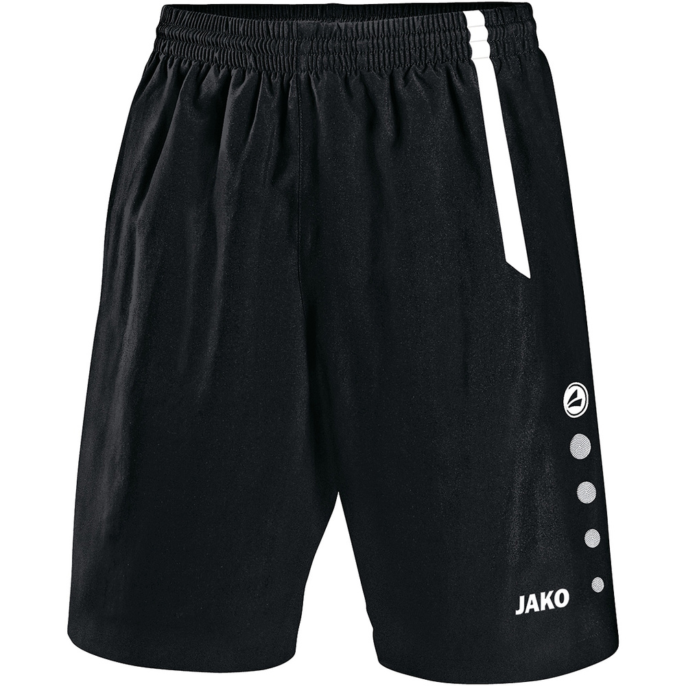 SHORT JAKO TURIN, NEGRO-BLANCO HOMBRE. S M L XL 2XL 