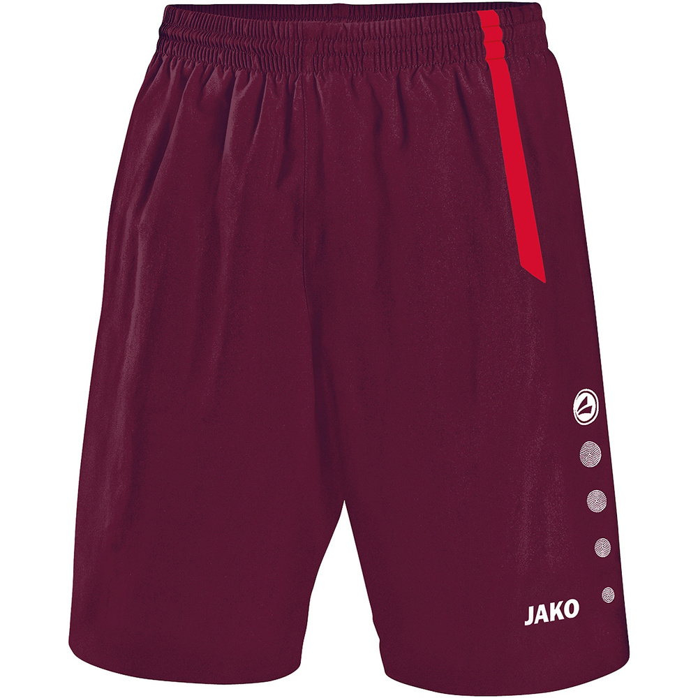 SHORT JAKO TURIN, BURDEOS-ROJO NIÑO. 116 128 140 152 164 