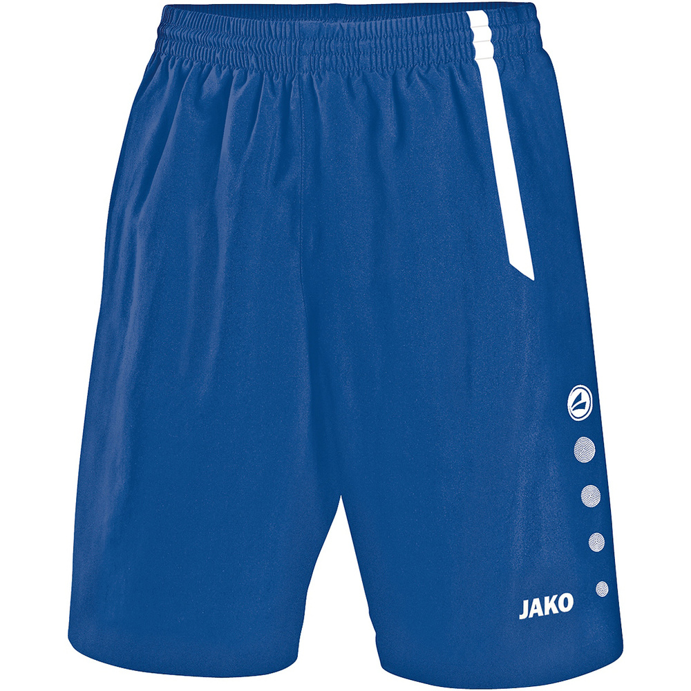 SHORT JAKO TURIN, ROYAL-BLANCO HOMBRE. S M L XL 2XL 