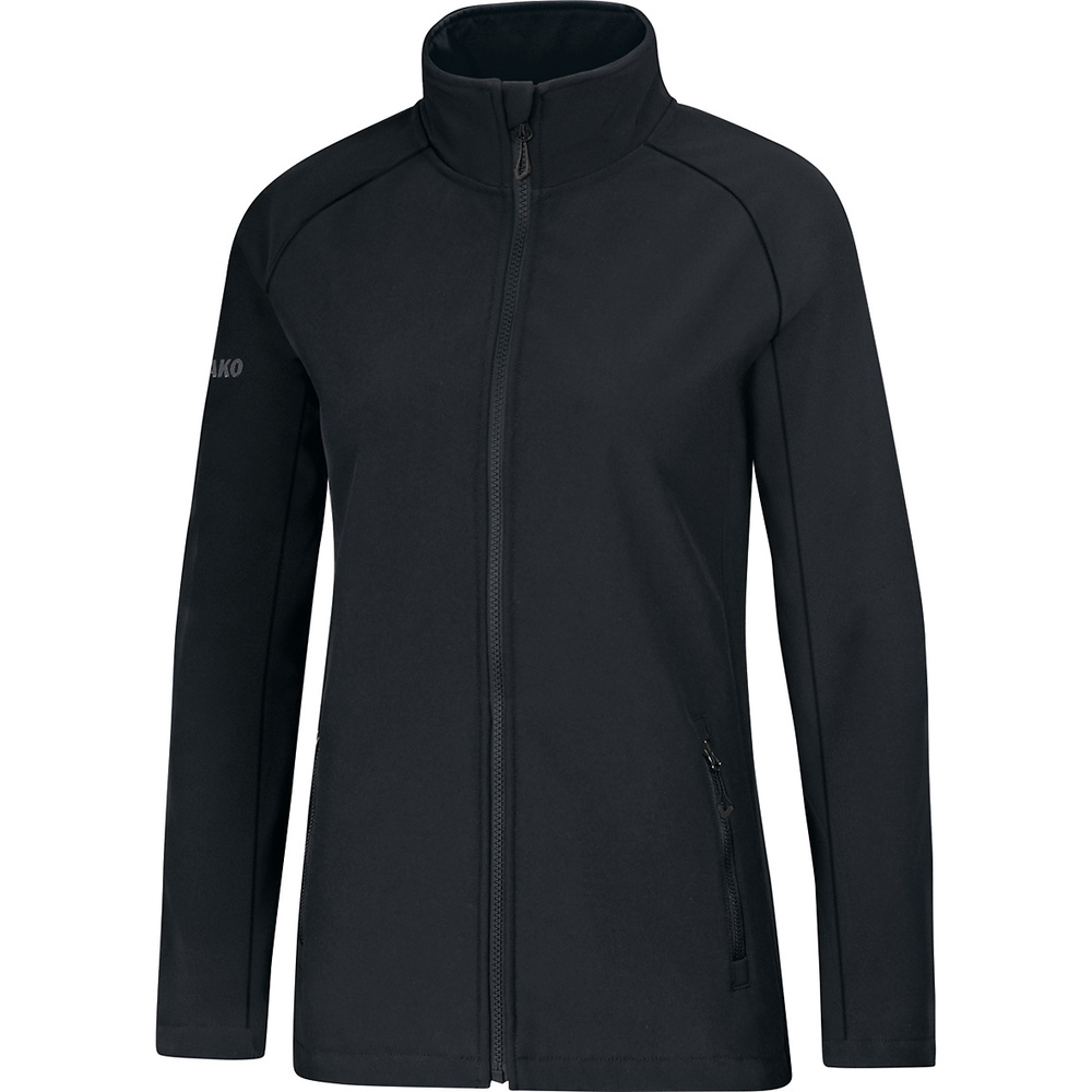 CHAQUETA SOFTSHELL JAKO TEAM, NEGRA MUJER 34 36 38 40 42 44 