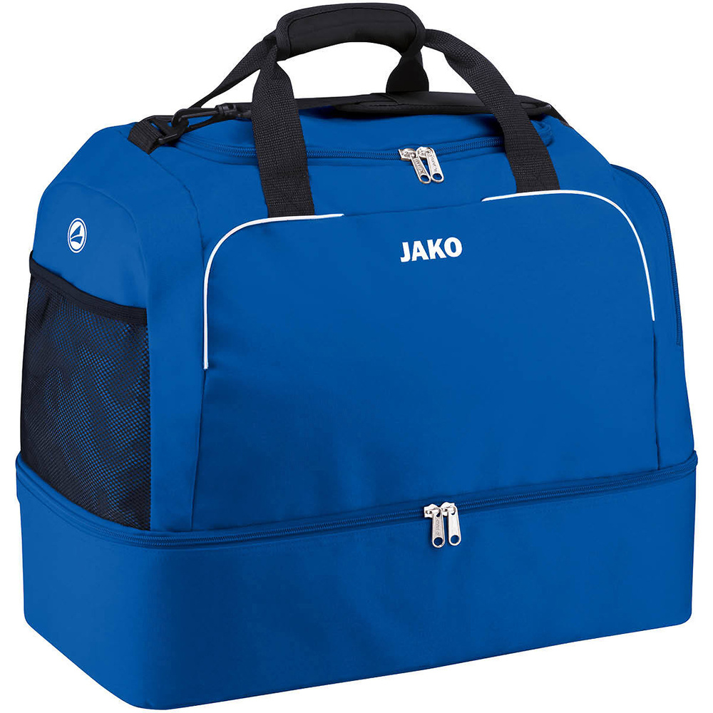 BOLSA DE DEPORTE JAKO CLASSICO CON ZAPATILLERO, ROYAL. BAMBINI JUNIOR SENIOR 