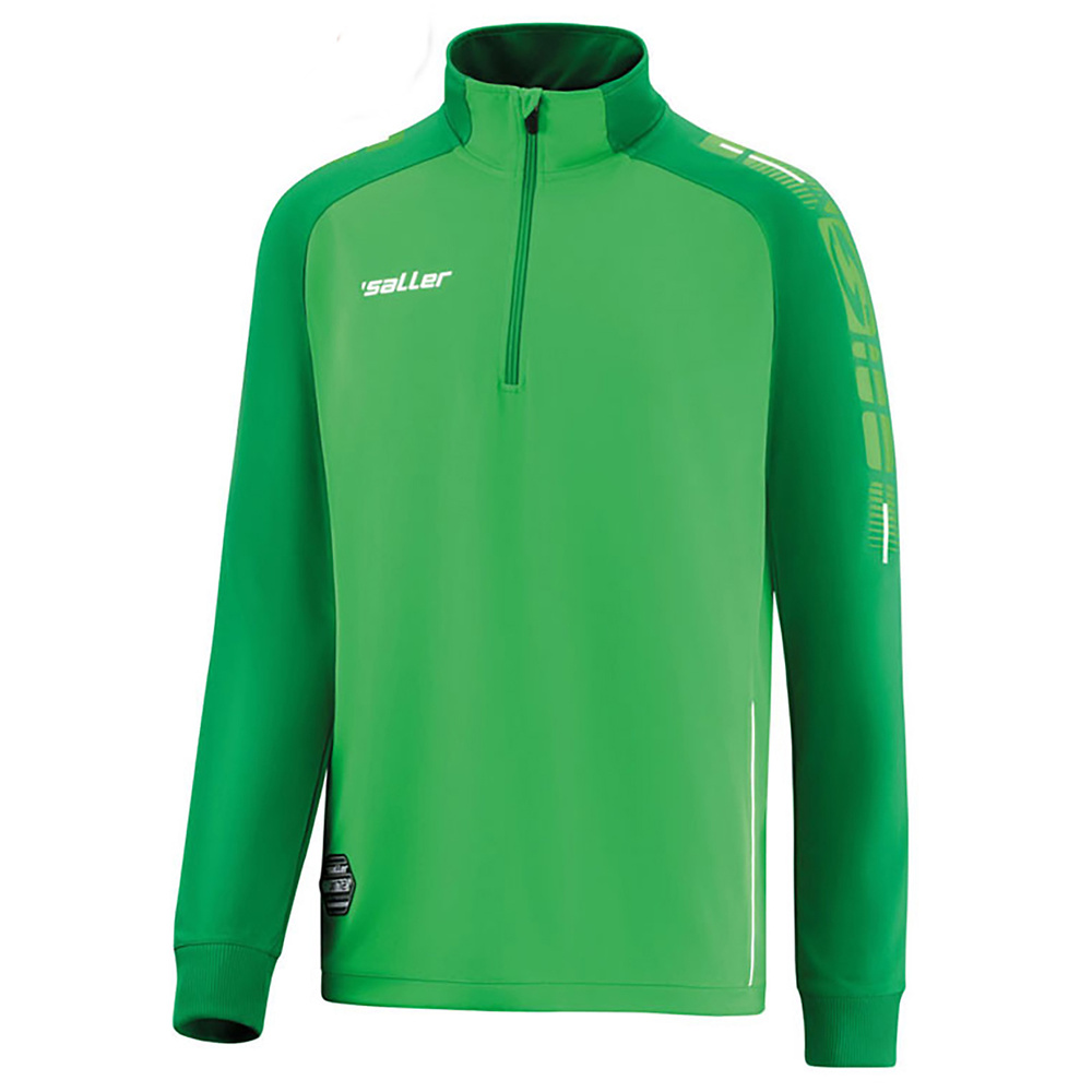 SUDADERA SALLERX.72, VERDE-ESMERALDA-BLANCO NIÑO. 128 140 152 164 176 